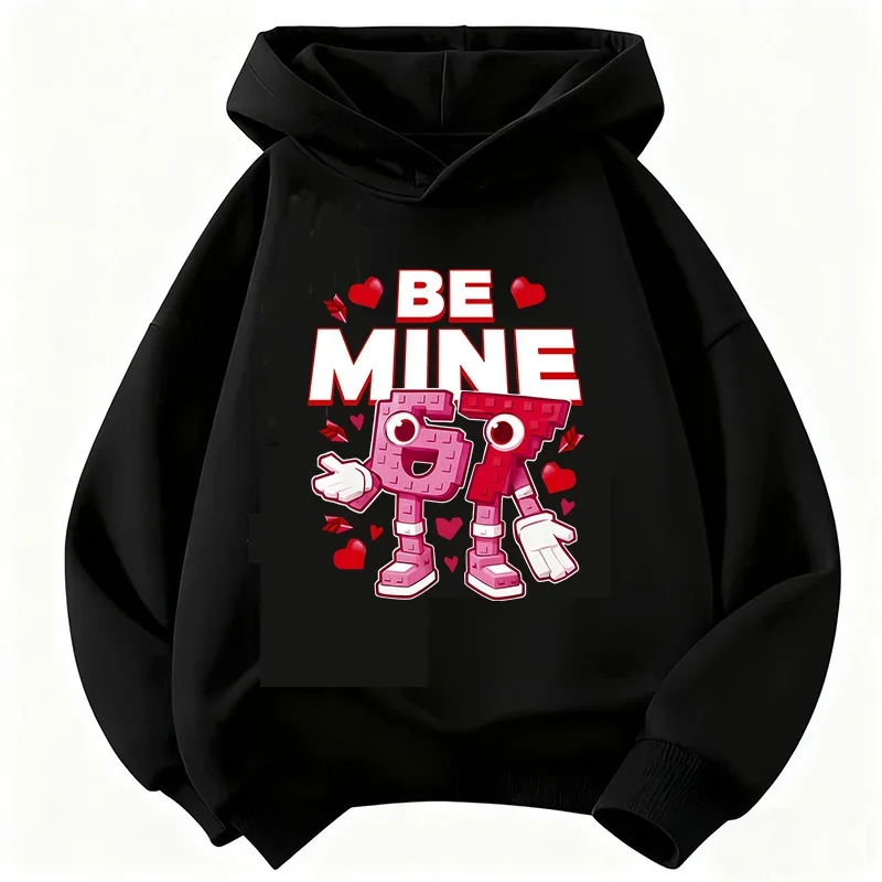 Funny Six Seven Italian Brainrot 67 Number Graphic Print Hoodie Boy/Girl Long Sleeved Kids Comfortable Sweatshirt.