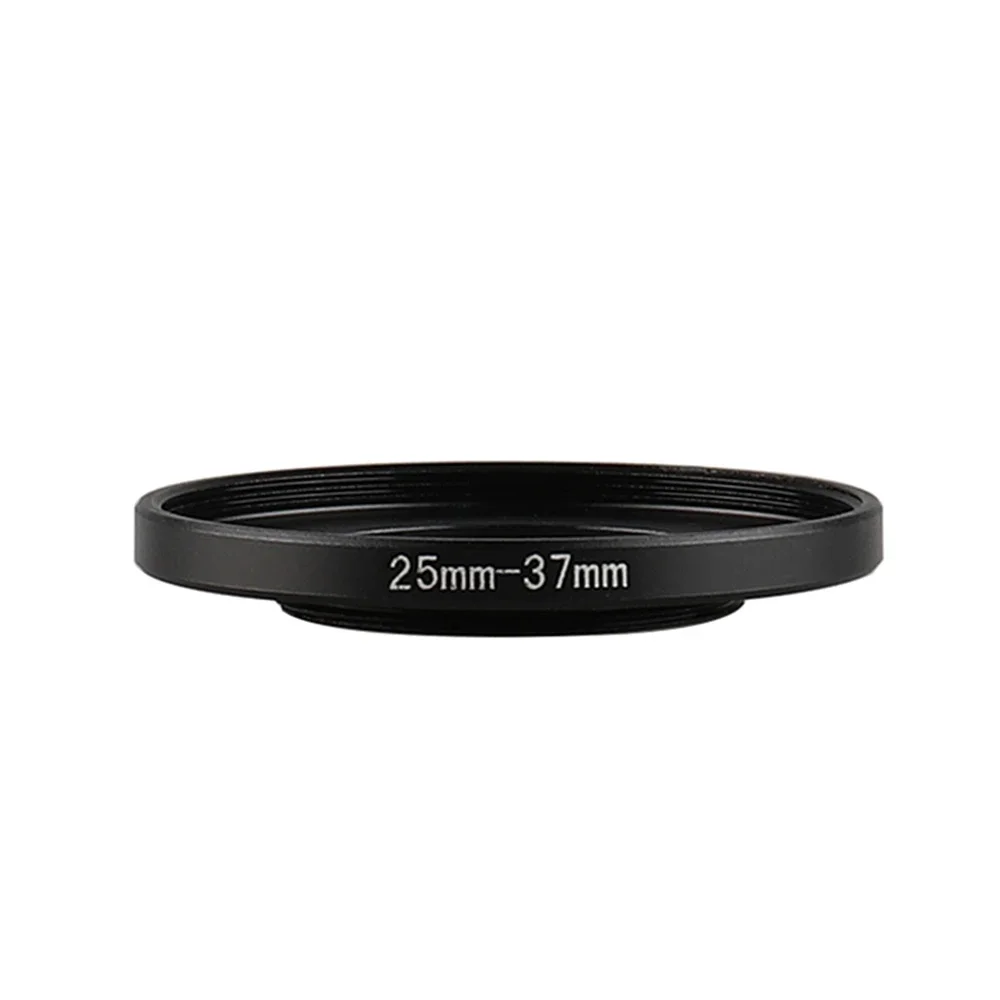 NEW 25mm-37mm BLACK Aluminum metal selling 25-37 mm 25 to 37 25mm to 37mm Step Up Ring Filter Adapter PROMOTION HOT Wholesale!!!
