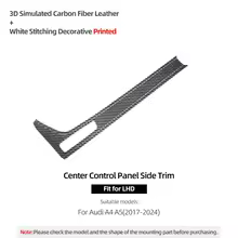 For Audi A4 B9 A5 2017-2024 Make of Alcantara Center Console Gear Shifter Panel Side Trim Strip Sticker Car Interior Accessories - AliExpress 
