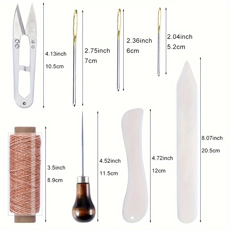 가죽 DIY 도구 세트, 아이라이너, 바느질 용품, 가죽 수공예 세트, 가죽 수공예 키트, 바느질 송곳 책