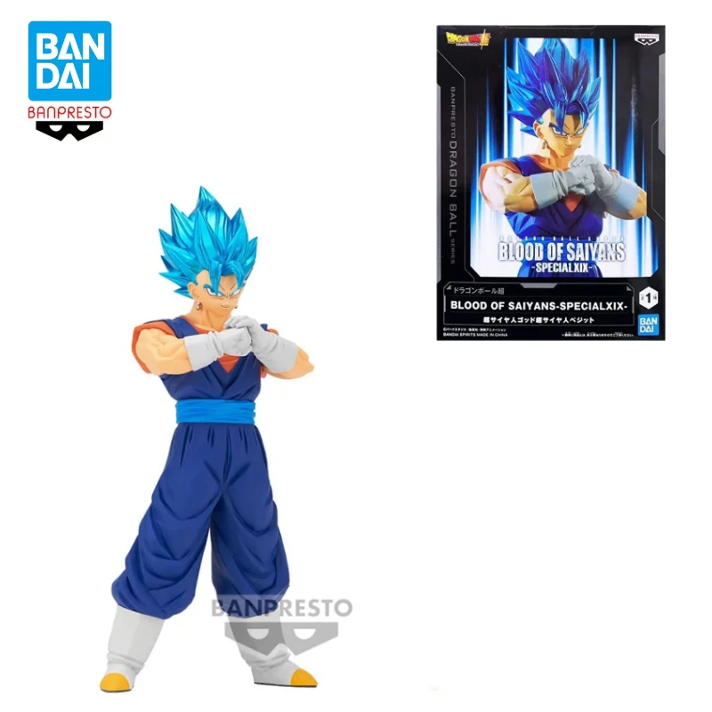 In Stock Original Banpresto Dragon Ball Super Blood of Saiyans Specialxix SSG Vegetto Anime Figure Model Toys Collectible Gifts