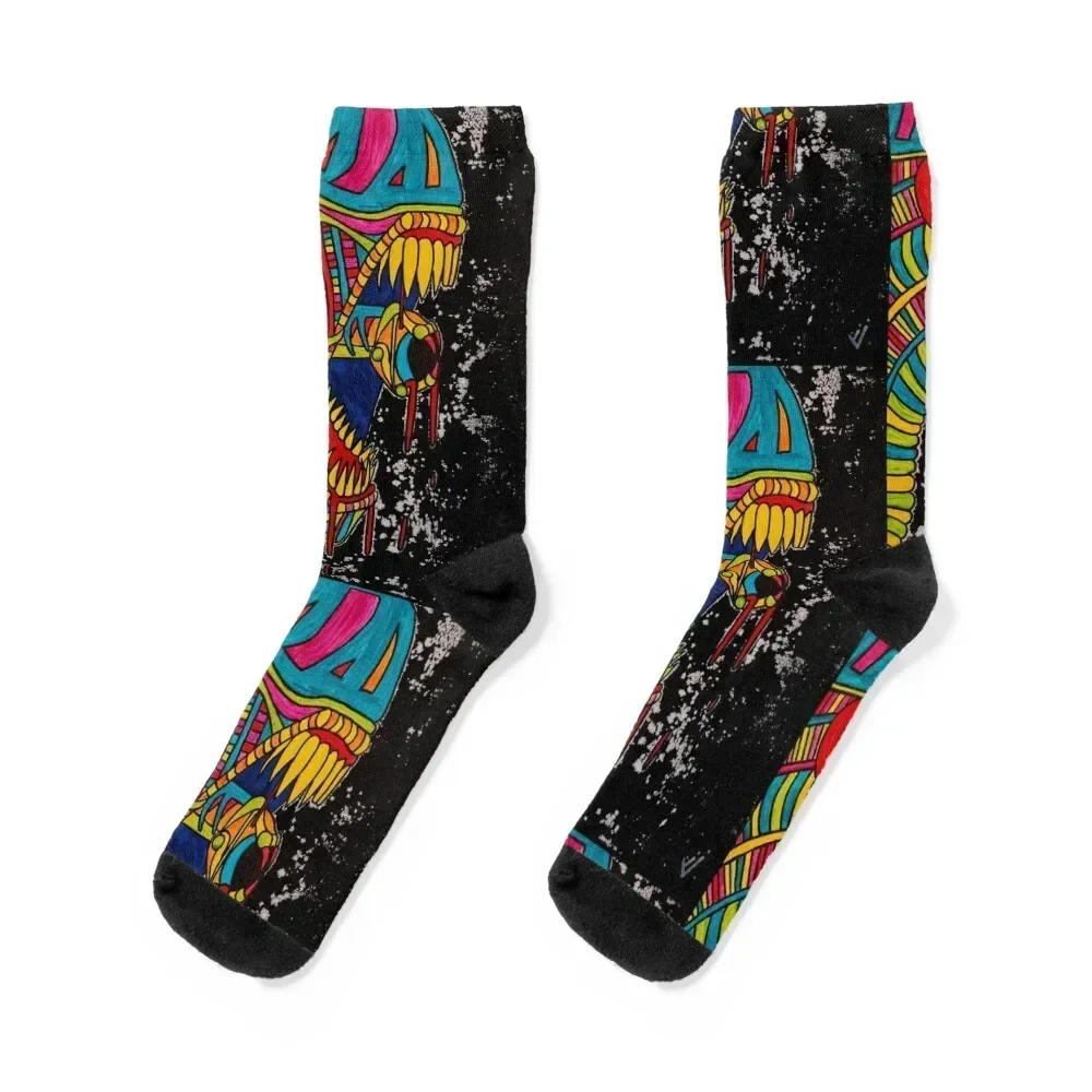 

Xenomorph Socks loose new year hockey professional running Socks Women Men's retro hip hop colored Men's Socks Women's