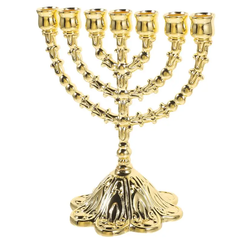 7 Tak Kaarshouders Chanukkah Kandelaar Joodse Menora Chanukah Bureaublad Tafel Kandelaardecoratie