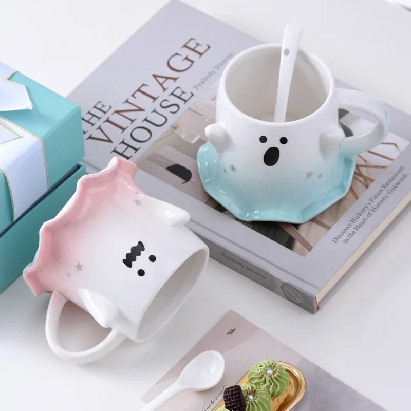 Creative Halloween Cartoon 450ml Ceramic Mug Elf Water Mug Office Milk Coffee Mug