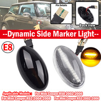For Mini Cooper R50 R53 2002-2006 Dynamic LED Turn Signal Side Marker Light For Mini Cooper R52 2004-2008 LED Side Repeater Lamp
