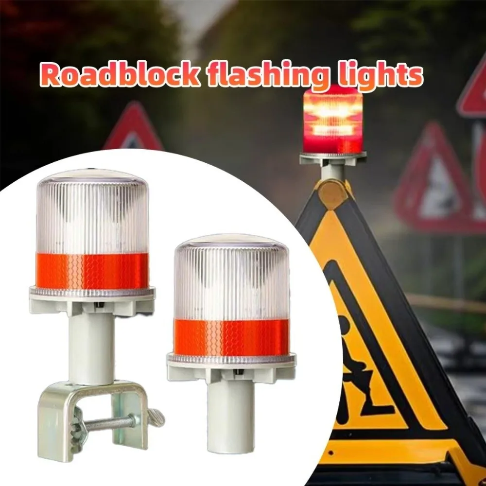 Durable Solar Powered Strobe Lights Waterproof Industrial Grade Flashing Lamp High Visibility Safety Flashing Lamp Car image 3