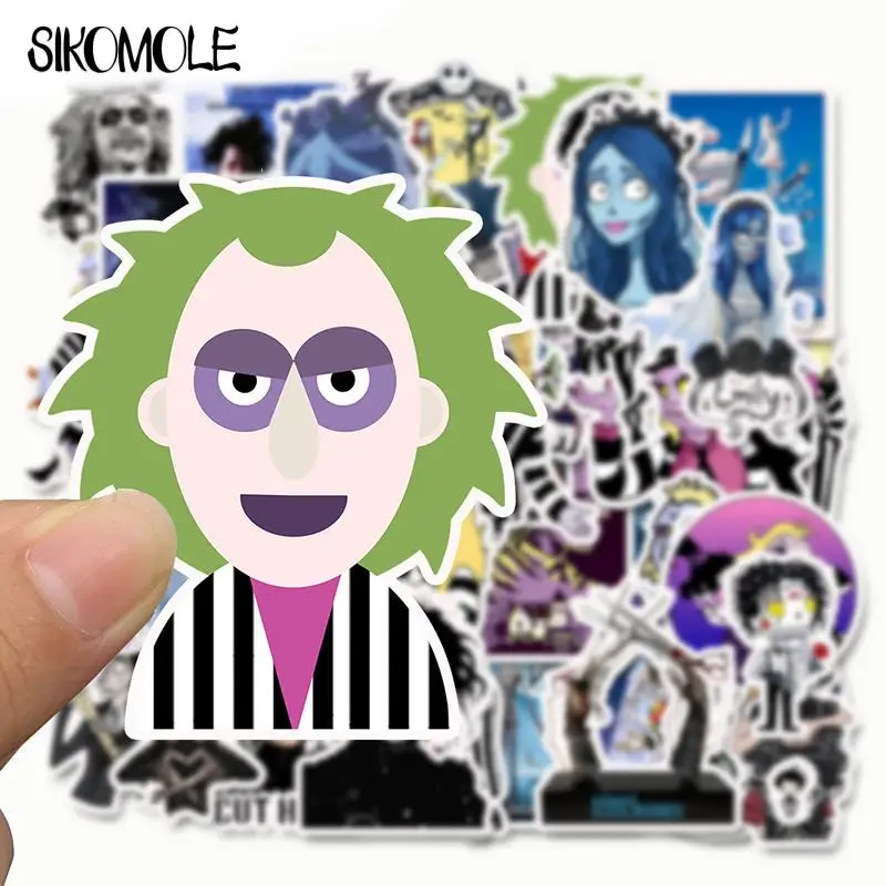 10/30/50PCS Tim Burton Stickers Classic Movie Edward Scissorhands DIY Toy Skateboard Laptop Bicycle Decals Graffiti Sticker F5