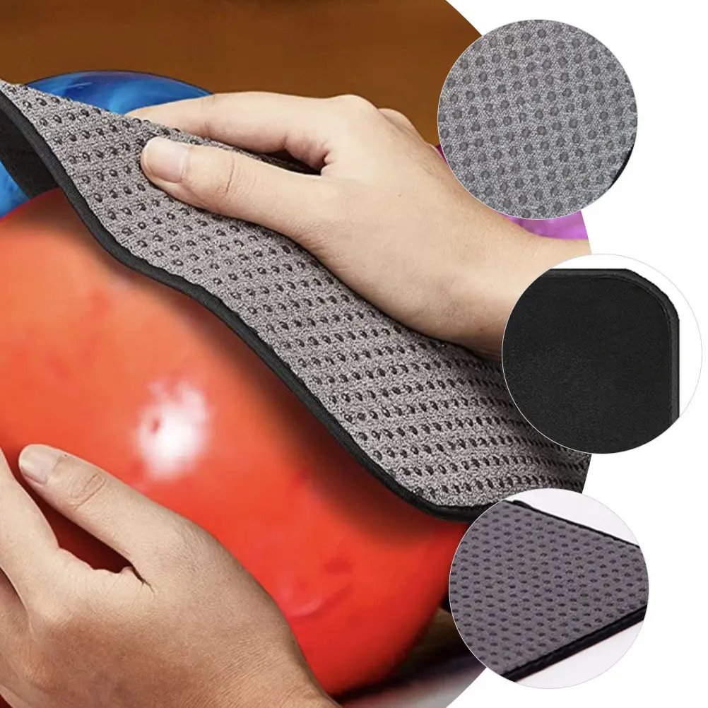 

Professional Bowling Ball Towel Microfiber Polishing Pad Lightweight Convenient Cleaning Cloth Portable Bowling Accessories