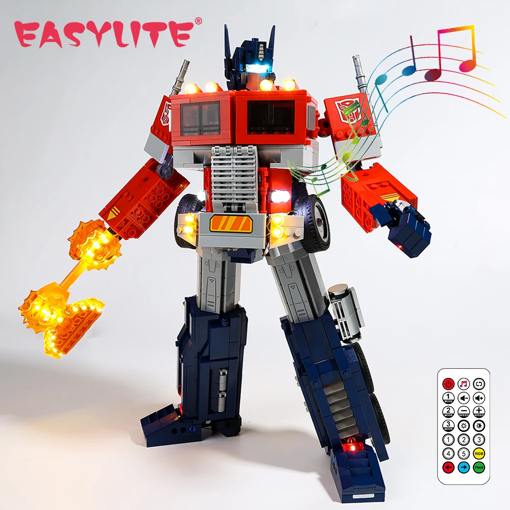 

EASYLITE LED Light Kit For Ideas 10302 Optimus Prime Autobot Building Blocks Truck Toys Lamp Set Only Lighting No Model