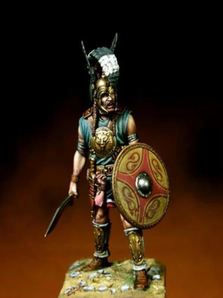 Unassambled 1/24 75MM ancient Chieftain 1st century BC STAND   figure  Resin figure miniature model kits Unpainted