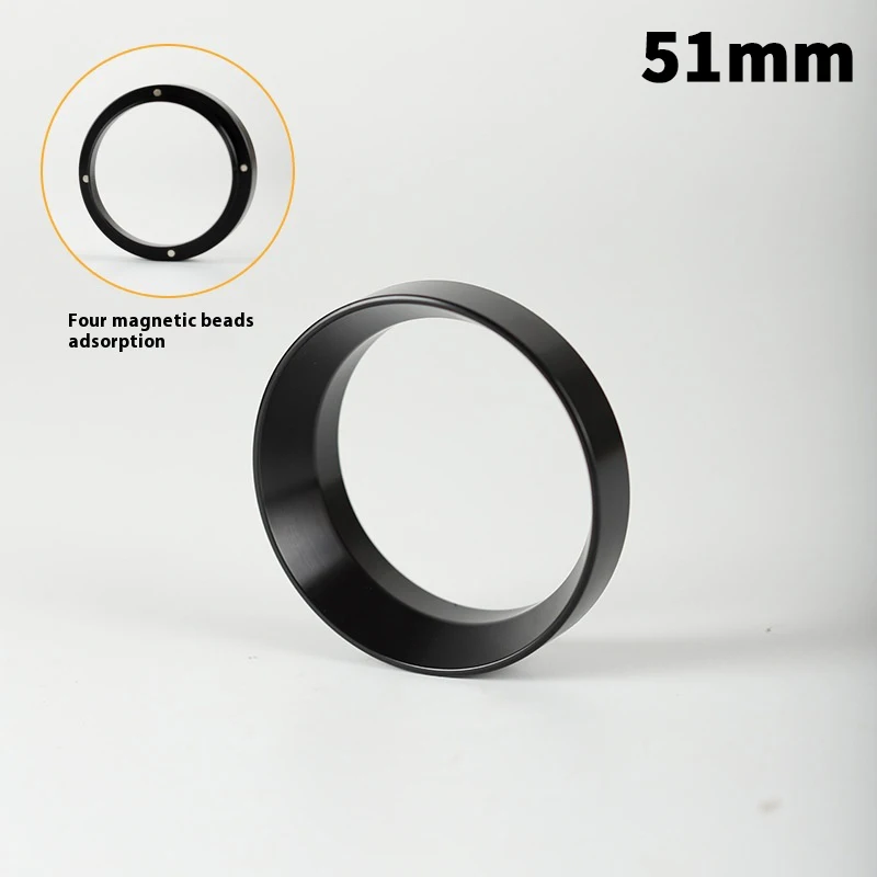 1 Stuks Zilver Zwart Koffie Doseerring Magnetische Espresso Intelligente Trechter 51 Mm 53 Mm 54 Mm 58 Mm voor Filterhouder Barista Gereedschap