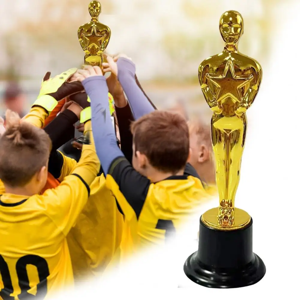 Trofeo de estatua dorada, trofeo de Premio Dorado, estatuas para eventos, fiestas deportivas, premios de reconocimiento de diseño clásico para competiciones