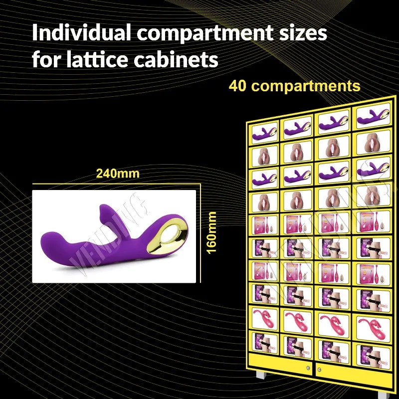 آلة بيع الخزانة التي تم التحقق من العمر لمنتجات العافية للبالغين الامتثال القانوني