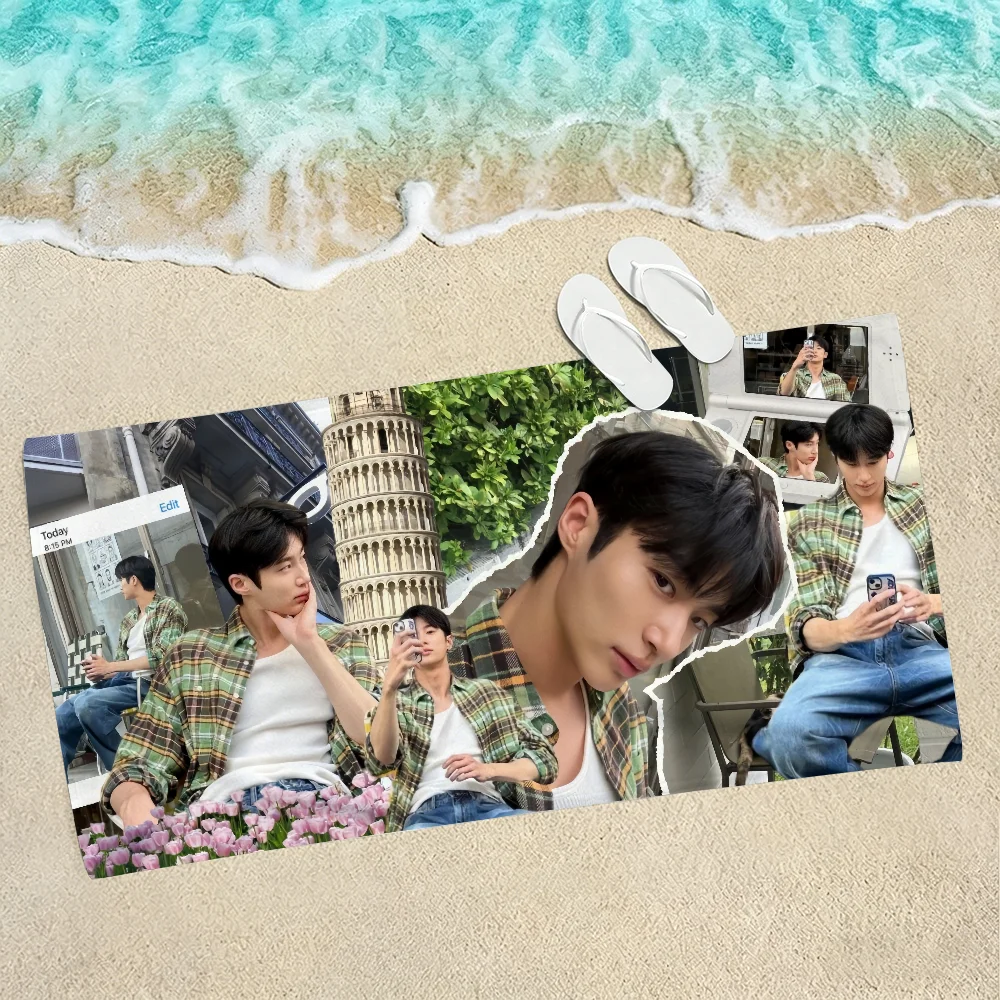 Beach Towel Large - Actors B-Byeon Woo Seok Havlu Yumuşak