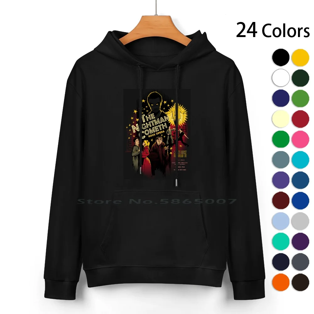 The Nightman Cometh Pure Cotton Hoodie Sweater 24 Colors Its Always Sunny In Philadelphia Dayman The Nightman Cometh 100%