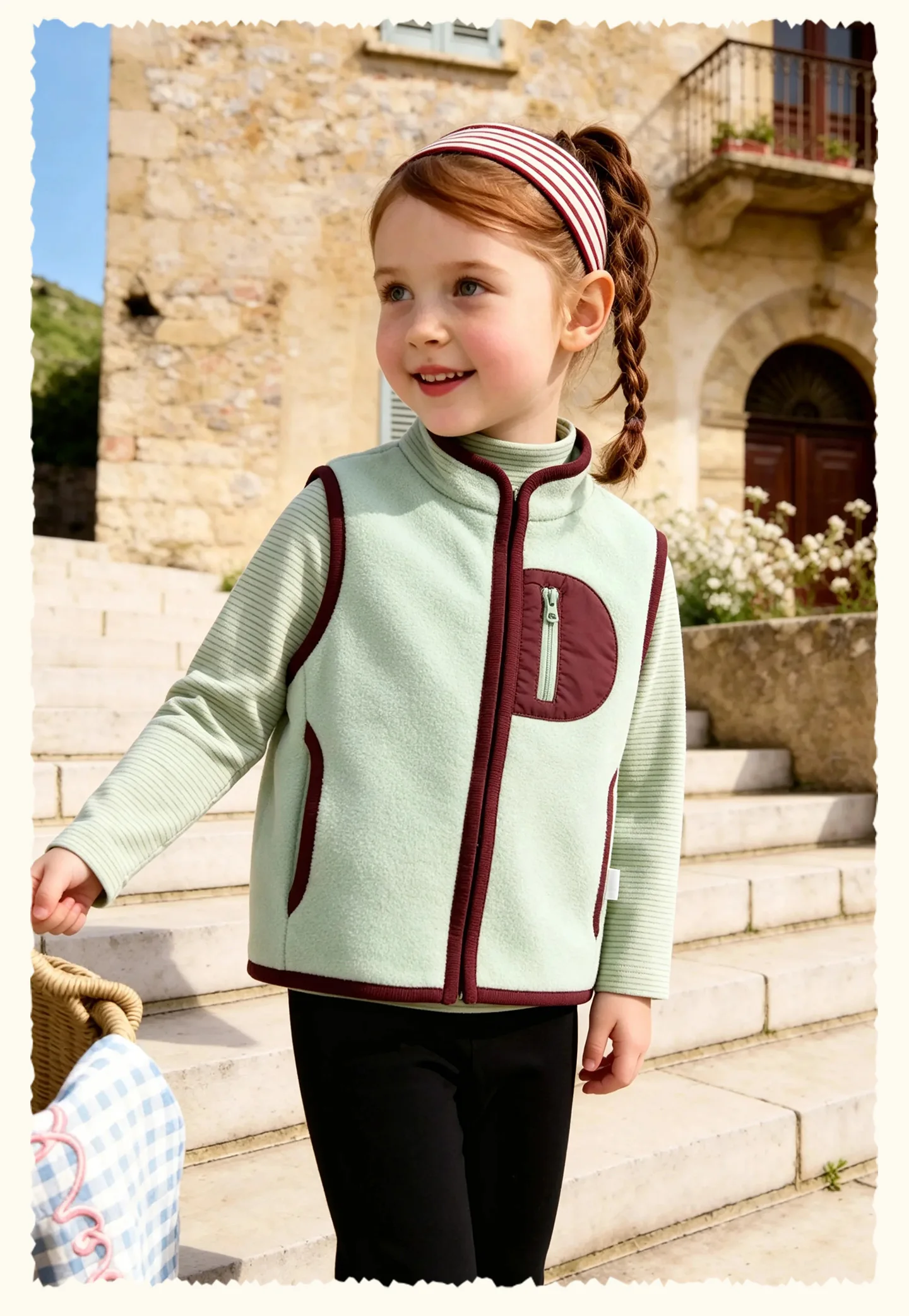 Amila 2026 Herbst Neue Kinder-Polarfleece-Weste Vielseitig Warm Farbblock Weich Bequem Gemütlich Stilvoll Tägliche Mode-Weste – Detail 13