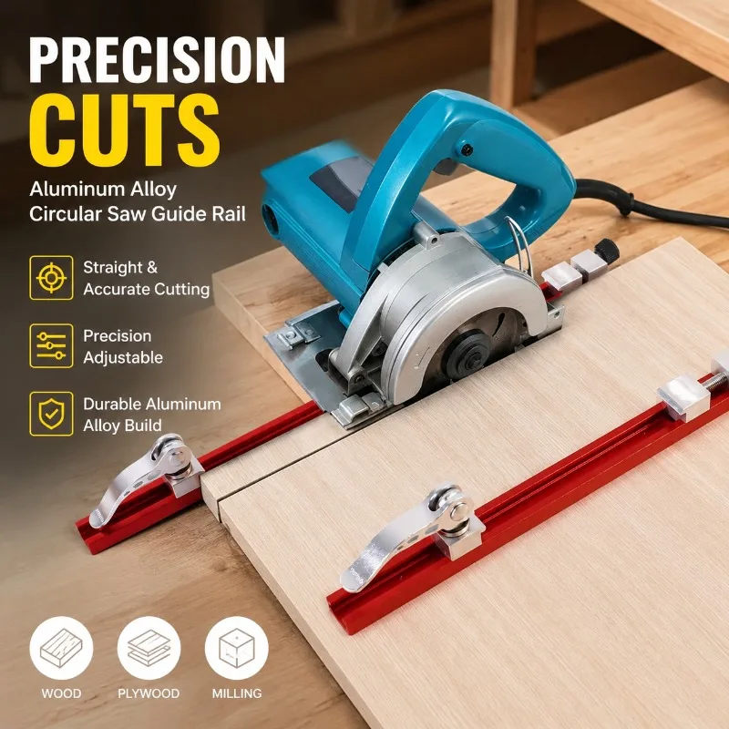 Adjustable Cutting Machine Fence Locating Base Precise Edge Limit Positioning Tool Variable Spacing Drilling Plate Wood Panel