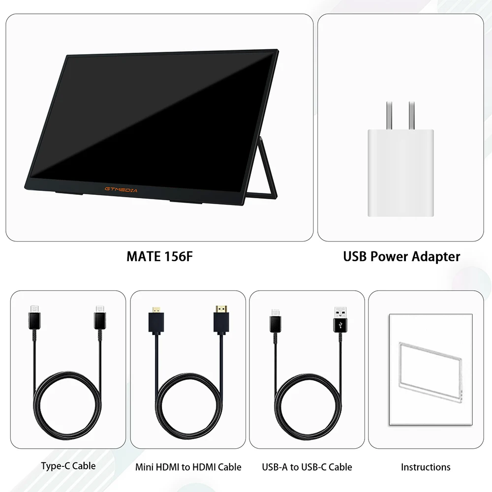 High Quality 15.6 Inch 1920x1080 USB-C IPS Portable Screen for Laptop PC for Sale At Factory Dire