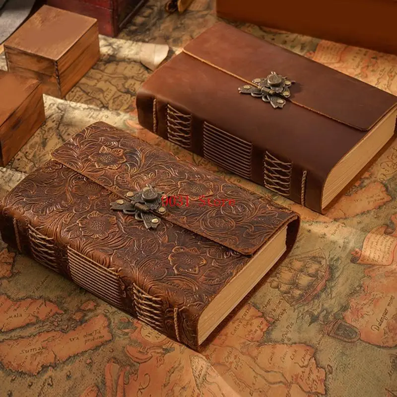 Retro Travel Journal Writing Notebook Diary Leather Notepad Handmade Gift for Students Adults Teachers