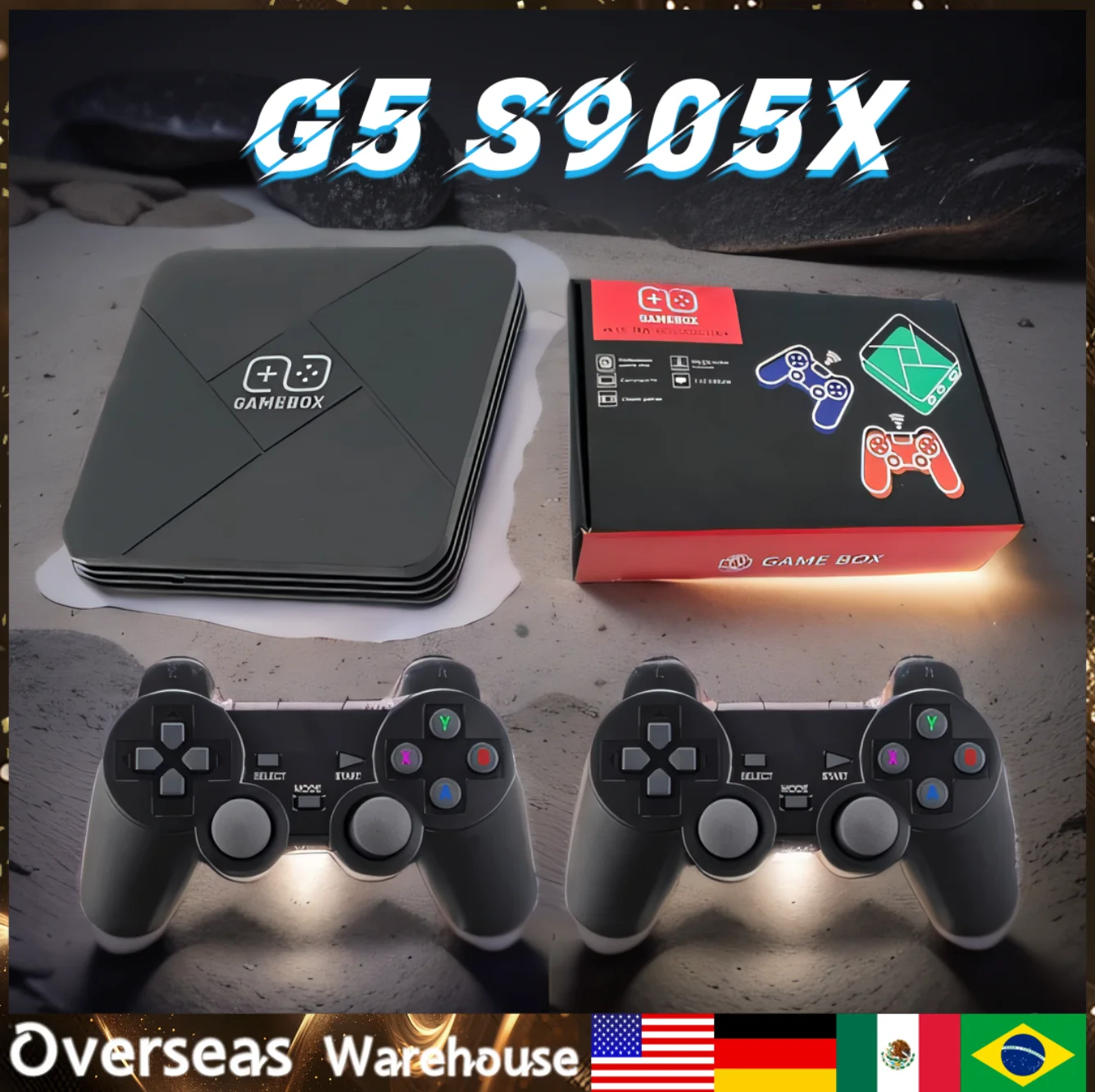 

G5 S905X Retro Video Game Box 4Core CPU Over 10Simulators Dual-Syste 4K Super HD Video Game Consolem Support NDS/PS1/PSP TV Box