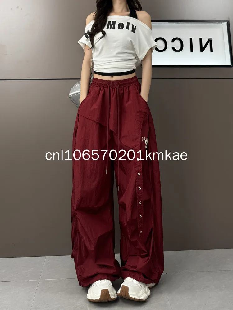 Quick Dry Jazz Dance Style Workwear Pants Women's Autumn New Hip Hop Casual Pants Hot Girl Sports Long Pants