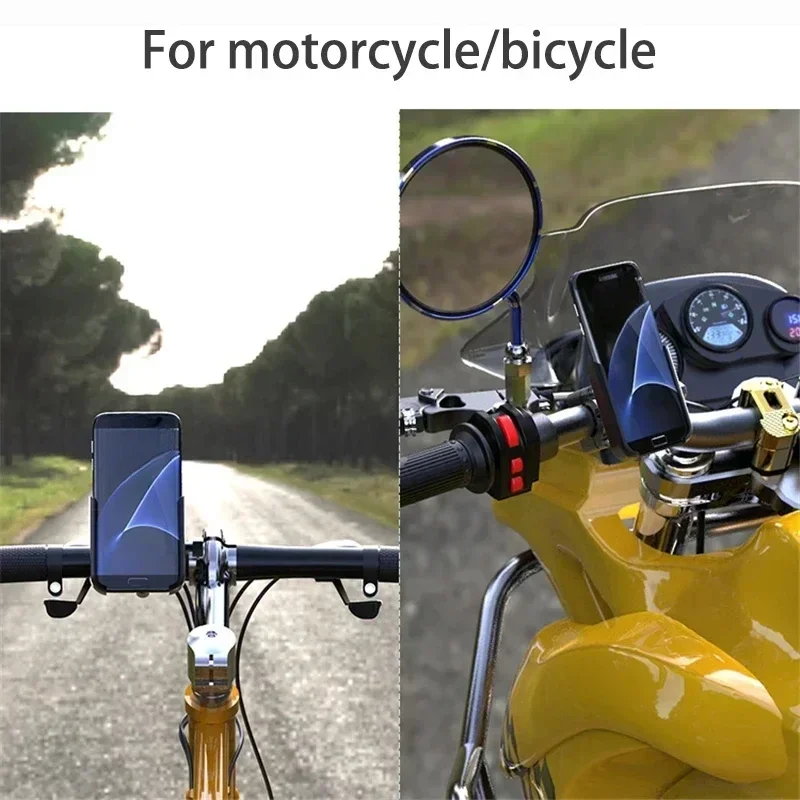 Motorcycle Aluminum Alloy Bicycle Mobile Phone Holder Electric Vehicle Navigation Holder Special Motorcycle Riding Holder image 2