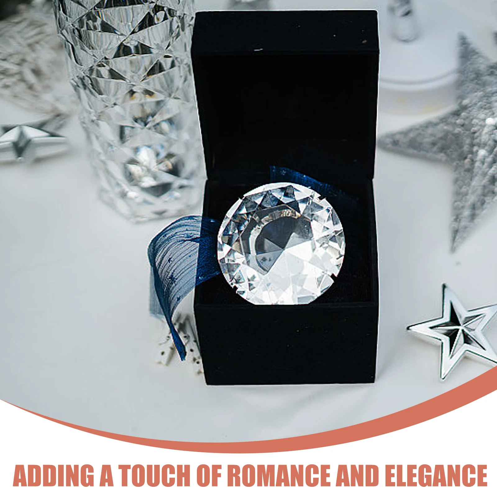 4 قطعة الحلي الماس الزجاجي الشفاف فو كريستال لطاولة الزفاف محور زهرية حشو سطح المكتب الديكور حفلة المنزل #3