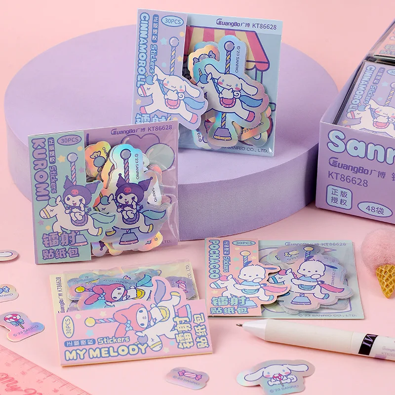 

12pack/ лот Sanrio лазерные стикеры милые мелодии Pochacco Scrapbooking DIY дневника декоративные стикеры альбом Stick Label Stationery