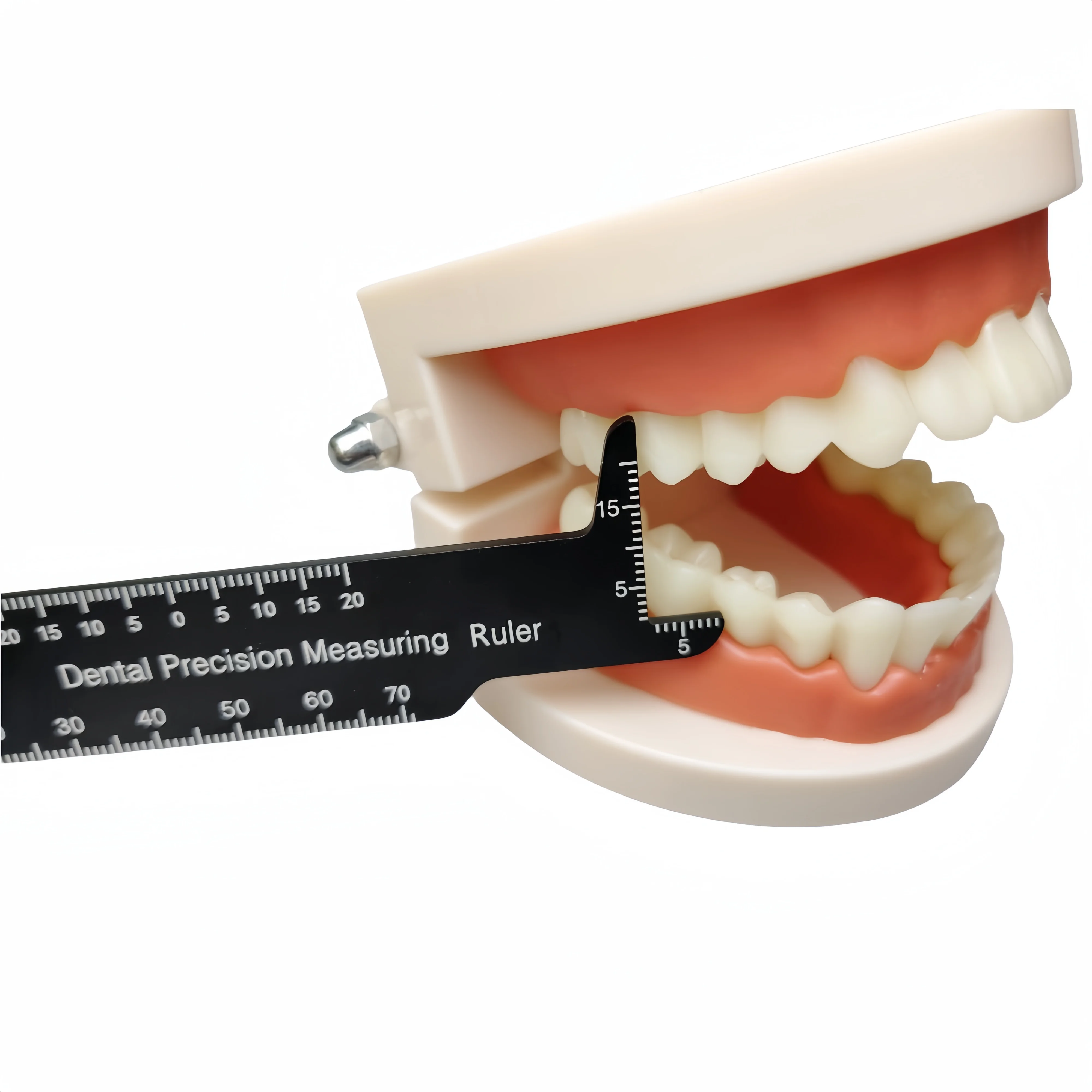 Aluminum Alloy Dental Teeth Measuring Gauge, Endodontic Photography Ruler for Crown Bridge Work, Orthodontic Precision Measuring