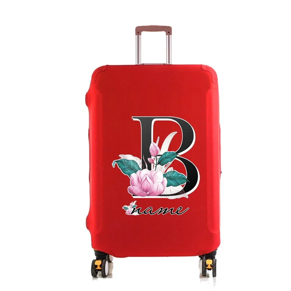 Custom Name Luggage Cover for 18-32 Inch Bag Protective Thick Elastic Suitcase Case Dust Cover Letter Trolley Travel Accessories