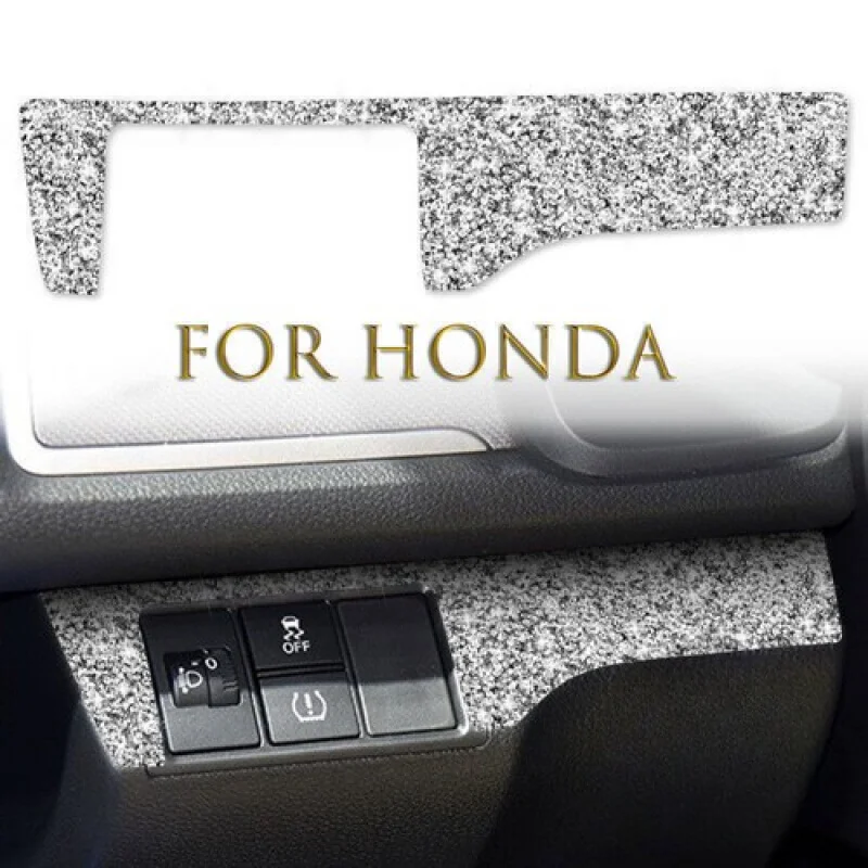 

A + блестящая алмазная накладка на панель переключателя фар автомобиля для Honda Civic 10th 2016-19