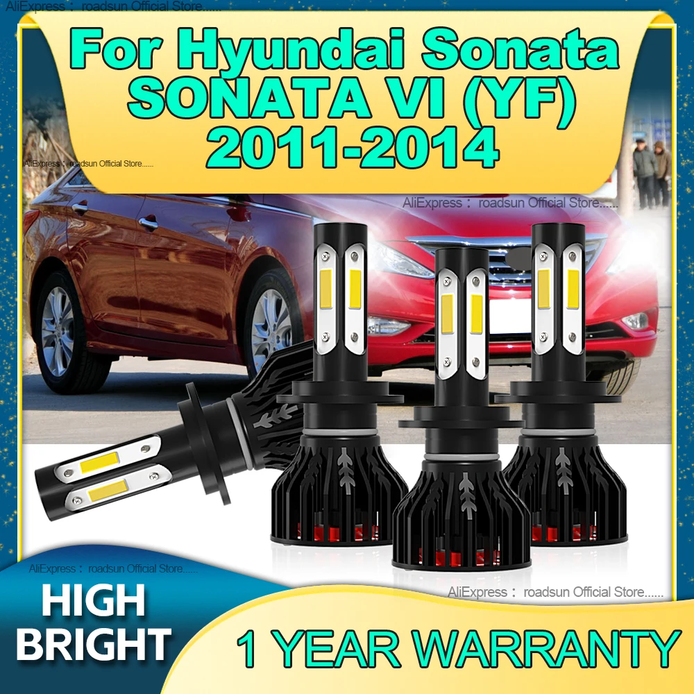 

2/4Pcs LED 180W Car Headlight H7 Turbo Lamp 30000LM 6000K Car Light For Hyundai Sonata SONATA VI (YF) 2011 2012 2013 2014