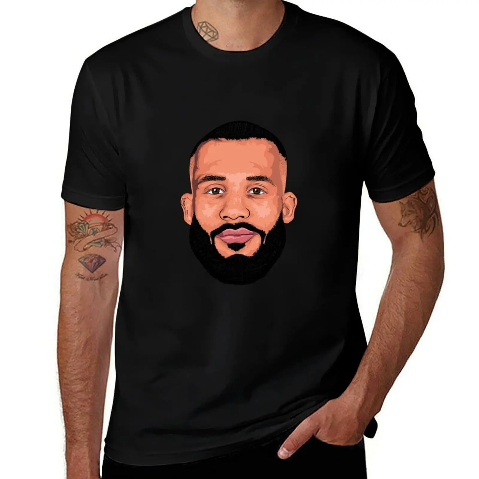

Bryan Mbeumo cartoon T-Shirt cotton man t-shirts funny shirt cotton street wear mens t shirts casual stylish