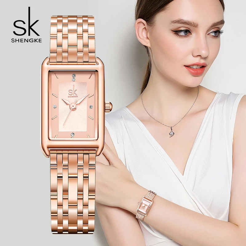 Shengke Top Luxury Brand Ladies Watches Original Elegant Style Women\'s Quartz Wristwatches Fashion Woman\'s Best Gifts Clock