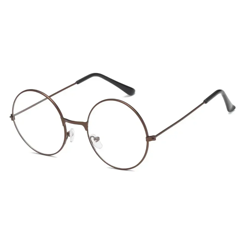 Cosplay Anime Glasses Cosplay Accessories Anime Frame Round Metal Flat Retro Art Glassesed Adult Boy Clothing Props Gifts