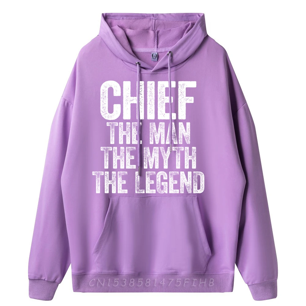 Crazy Chief The Man The Myth Hoodies Gift Idea Funny Summer O-Neck Long Sleeve Sweatshrt Gift Idea Hoodies