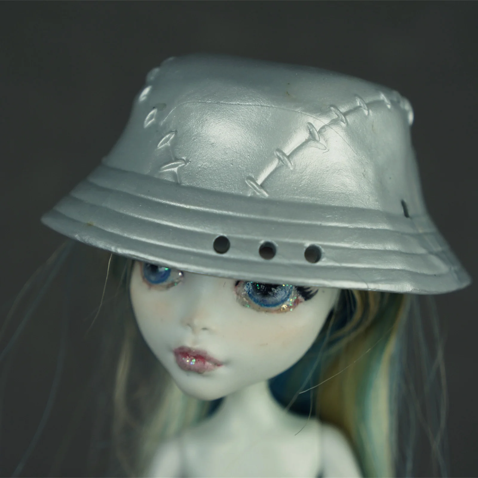 Acessórios de Vestir DIY para Bonecos Monstrinhos Coloridos, Chapéus, Óculos e Cintos em Escala 1/6 para Decoração de Figuras Colecionáveis