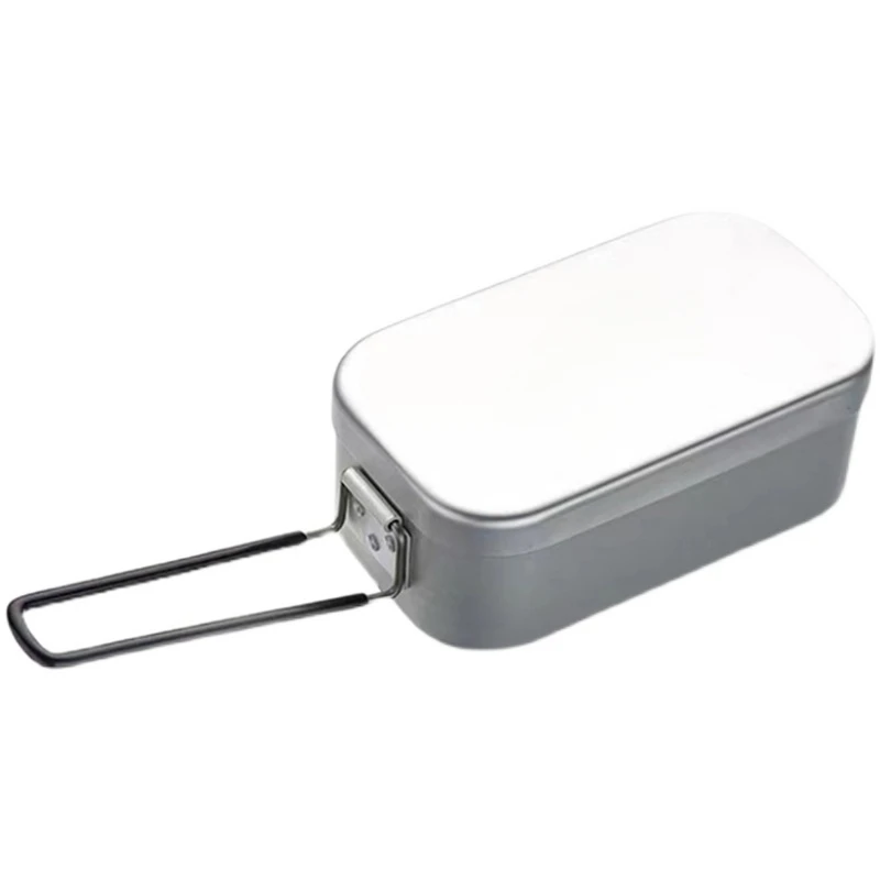 Outdoor Japanese camping lunch box set portable aluminum bento aluminum lunch box pot cooking device