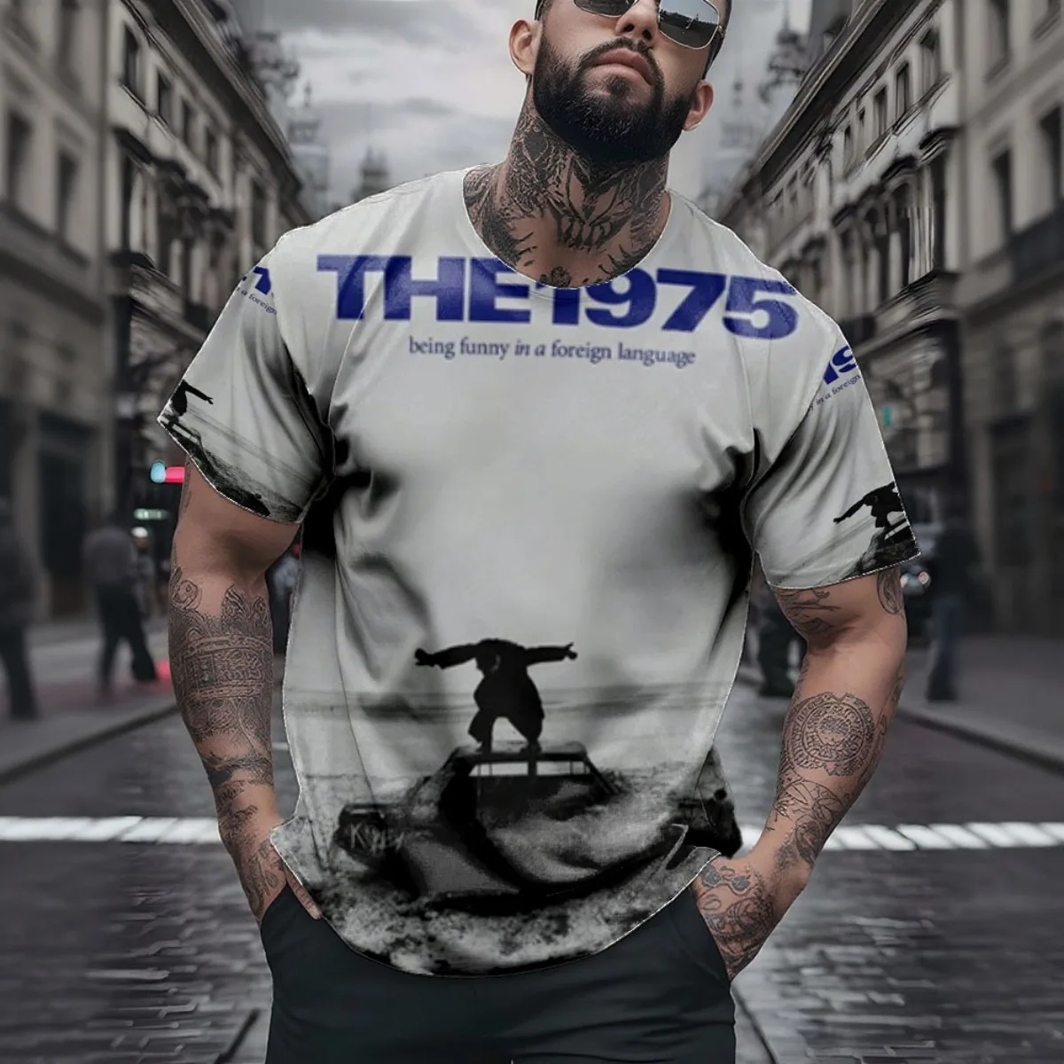 

1952 Air France Cote d´Azur Travel Poster Poster New Arrival Fashion Men's Short Sleeve All-Over Print T-Shirt Unique All-Over P