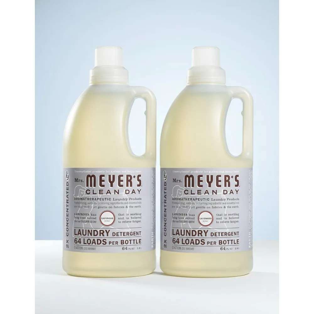 

Natural Lavender Scent Laundry Detergent, Cruelty-Free & Biodegradable, 64 oz Pack of 2 for Eco-Friendly Families