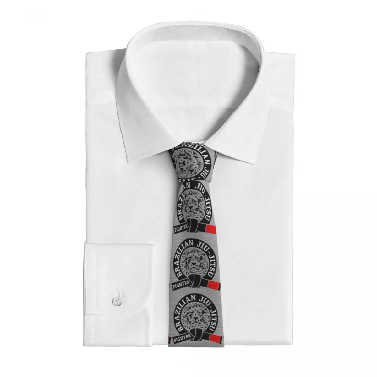 Brazilian Jiu Jitsu (2) Necktie for Men Silk Polyester Slim Neck Ties Wedding Accessories Tie Classic Gravatas