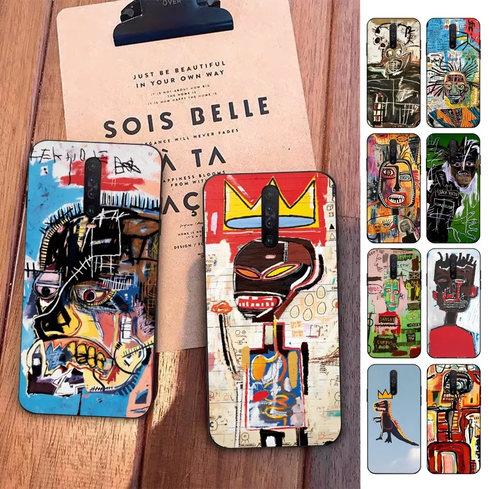 J-Jean-M-Michel B-BasquiatS Art  Phone Case For Redmi 5 6 7 8 9 10 plus pro 6 7 8 9 A GO K20 K30 K40 pro plus F3 Fundas