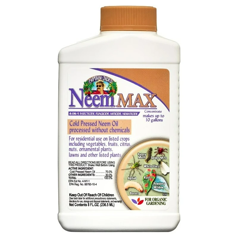 

Концентрат Bonide Captain Jack's Neem Max 8 унций: эффективное средство от насекомых, клещей, нематод и грибков