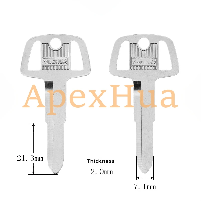 Full Copper Single Slot Key Blanks FOR Mitsubishi (Outlander/Pajero/ASX), Left/Right Slot Mitsubishi Car Key Replacement
