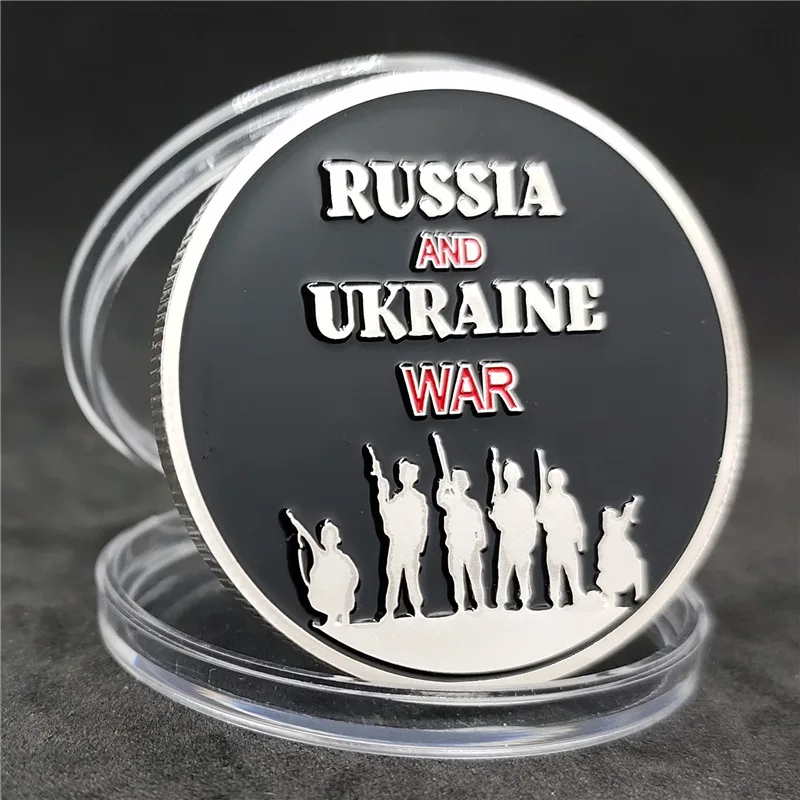 Ula Russian Putin Silver Gold Plated Commemorative Medallion 2022 Russian Ukrainian Historical Conflict Cultural Souvenir COPY