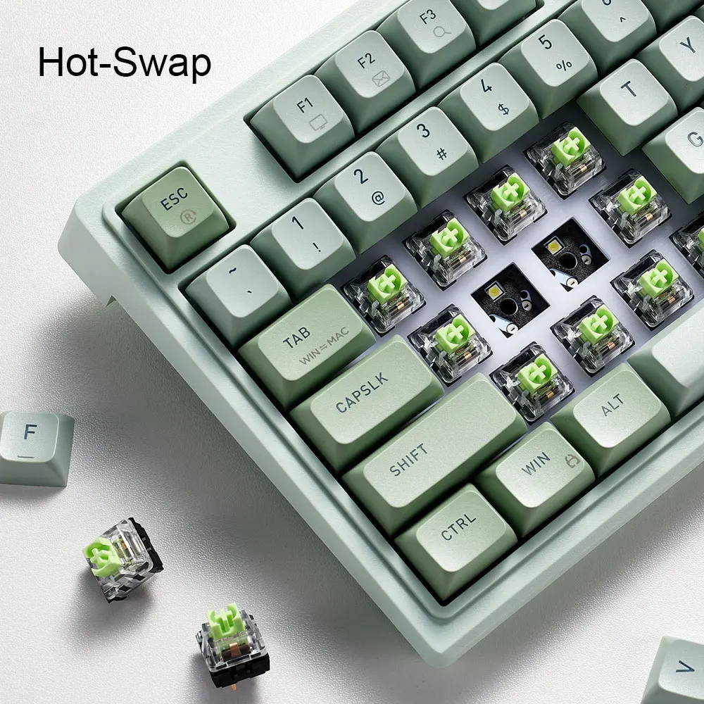 لوحة المفاتيح الميكانيكية 87key HEXGEARS M3 هيكل طوقا قابل للتبديل السريع Kailh صندوق التبديل الأبيض الخلفية لوحة المفاتيح الميكانيكية للألعاب