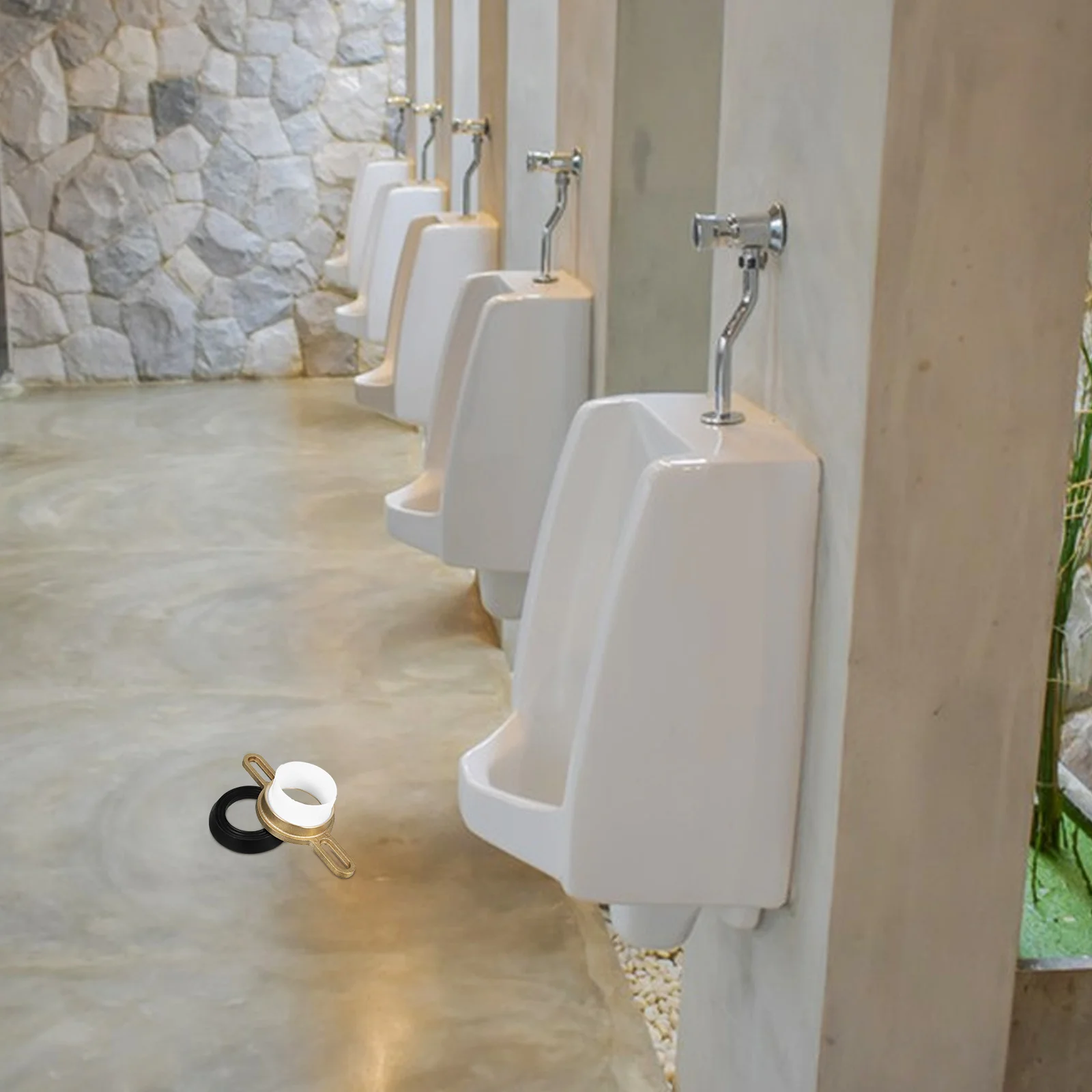 

1Set Urinal Flange Repair Kit Toilet Installation Wall Gasket Sealing Connector Replacement Parts Urinal Wall Gasket