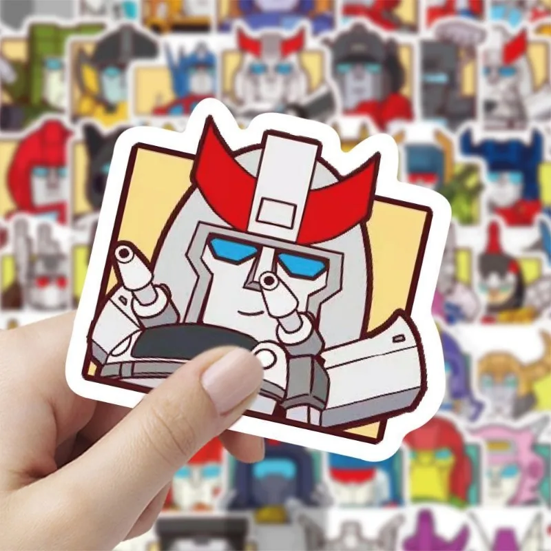 60PCS Transformers Cards Optimus Prime Megatron Soundwave Bumblebee Decorative Mobile Phone Notebook Stickers Wholesale