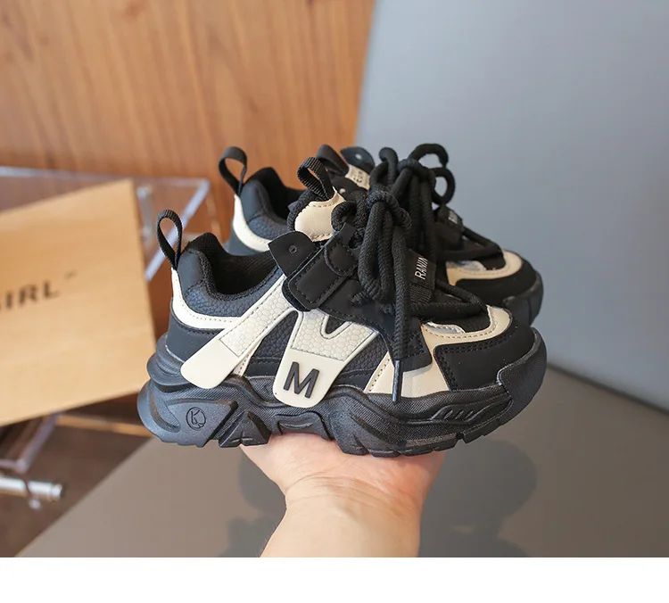 Mädchen-Sportschuhe 2026 Neuer Stil Weiche Sohle Kinder-Freizeitschuhe Modische Atmungsaktive Gestreifte Dad-Schuhe für Kinder Jungen – Detail 13