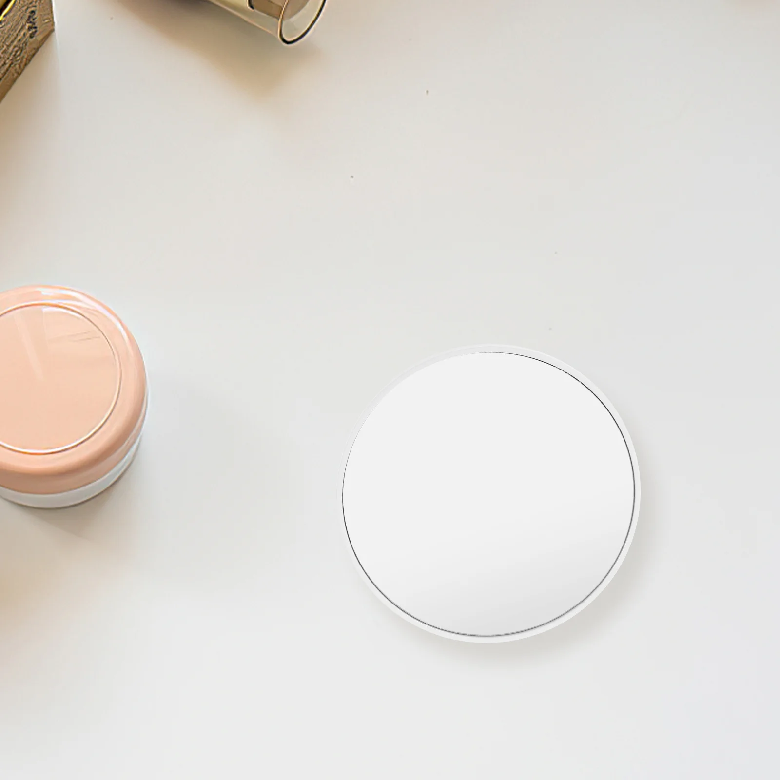 Make-upspiegel met zuignap Compact rond Geen boorinstallatie Badkamer make-upspiegel Sterke zuigkracht High Definition